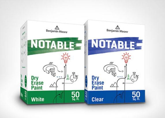 Notable Dry Erase Paint from Benjamin Moore I+S Design