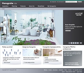 Hansgrohe N.A. Launches New Enhanced site I+S Design