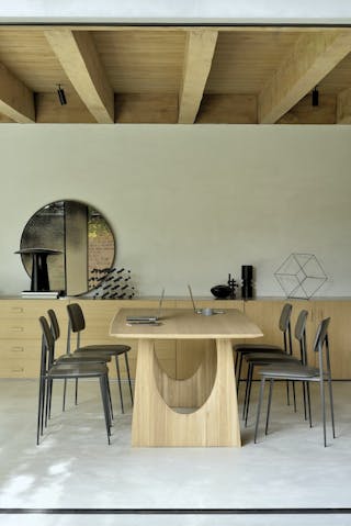 Ethnicraft_Oak Geometric Dining Table