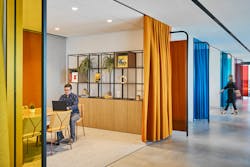 Today’s hybrid offices will need smaller, semi-enclosed meeting spaces with an emphasis on digital quality and acoustical privacy. Today’s hybrid offices will need smaller, semi-enclosed meeting spaces with an emphasis on digital quality and acoustical privacy.
