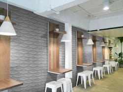 The Zintra Texture collection is ideal for noisy spaces requiring superior acoustic quality with its outstanding 0.45 NRC rating. The Zintra Texture collection is ideal for noisy spaces requiring superior acoustic quality with its outstanding 0.45 NRC rating.