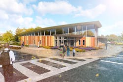 For Cleveland Hough Library, design inspiration for the building was drawn from the mythical Sankofa bird in Africa which is shown looking back as it prepares to move forward. The new branch will serve as a resource reflecting the history of the Hough Uprising while providing new and improved spaces for the community to gather and learn. For Cleveland Hough Library, design inspiration for the building was drawn from the mythical Sankofa bird in Africa which is shown looking back as it prepares to move forward. The new branch will serve as a resource reflecting the history of the Hough Uprising while providing new and improved spaces for the community to gather and learn.