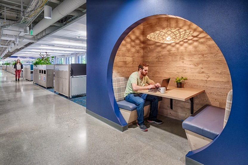 Intentionally leveraging &ldquo;ecotones&rdquo; makes it possible to create buffers to achieve quiet spaces for focus time while also making chance interactions possible at key moments.