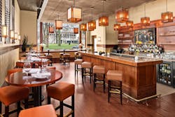 The new restaurant at the Historic Park Inn Hotel, Markley & Blythe, is named for the two attorneys who commissioned Frank Lloyd Wright to build the hotel in 1910. The new restaurant at the Historic Park Inn Hotel, Markley & Blythe, is named for the two attorneys who commissioned Frank Lloyd Wright to build the hotel in 1910.