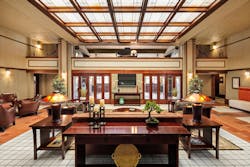 From the moment guests step into the lobby, they&rsquo;re immersed in surroundings that feel historically significant, yet modern at the same time. The refresh of the Historic Park Inn Hotel, originally named the City National Bank and Hotel, ensures most of the areas remain true to their original design intent.