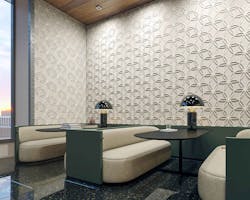 GATHER is an acoustic wallcovering collection for commercial interiors.