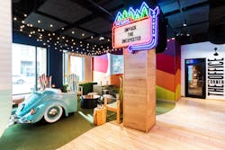 The Curtis Hotel in Denver is anything but cookie-cutter. The entire hotel—including the playful lobby—is an homage to pop culture. The Curtis Hotel in Denver is anything but cookie-cutter. The entire hotel—including the playful lobby—is an homage to pop culture.