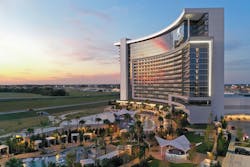 Choctaw Casino & Resort was designed and built in collaboration with JCJ Architecture and Tutor Perini Corporation. The expanded property centers around a 21-story, luxury Sky Hotel Tower that ascends from an expansive three acre resort pool and offers increased gaming and entertainment opportunities, amenities, restaurants, and a world-class, curated collection of Choctaw art. Choctaw Casino & Resort was designed and built in collaboration with JCJ Architecture and Tutor Perini Corporation. The expanded property centers around a 21-story, luxury Sky Hotel Tower that ascends from an expansive three acre resort pool and offers increased gaming and entertainment opportunities, amenities, restaurants, and a world-class, curated collection of Choctaw art.