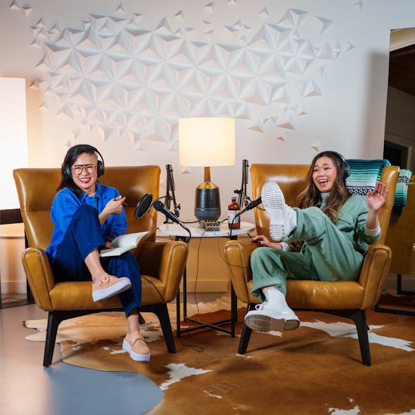 Room &amp; Board partnered with San Francisco-based sneaker artists Vicky Vuong (@cestlavic) and Ann Duskus (@studioduskus) on their new studio. The space serves as a multi-functional area for content creation, workshops, podcasting and filming. Featuring the Boden Leather Chair and Chilton Table.