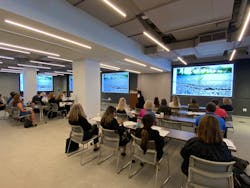 Stantec's Jill Dexter presents on flexibility and adaptability in Tuesday morning's general session. Stantec's Jill Dexter presents on flexibility and adaptability in Tuesday morning's general session.