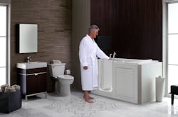 LIXIL's product brand American Standard offers an accessible walk-in bathtub design, providing a safe and seamless bathing experience for those with limited mobility, without compromising on quality or luxury. LIXIL's product brand American Standard offers an accessible walk-in bathtub design, providing a safe and seamless bathing experience for those with limited mobility, without compromising on quality or luxury.