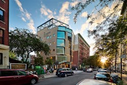 An ultramodern space for the community, the new building for BroSis reuses bricks and terracotta from its former building, in an ode to Harlem's historic architecture. An ultramodern space for the community, the new building for BroSis reuses bricks and terracotta from its former building, in an ode to Harlem's historic architecture.