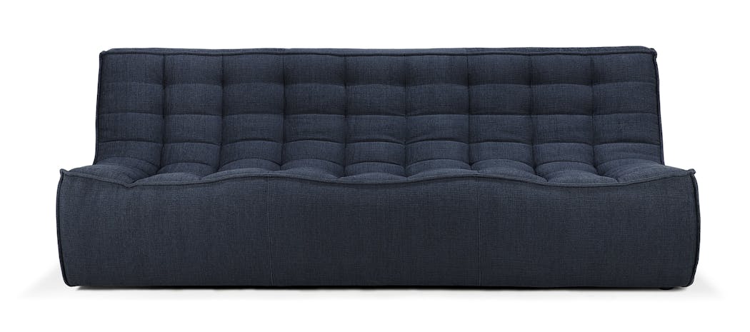 The N701 sofa features upholstery woven from recycled cotton from the fashion industry.