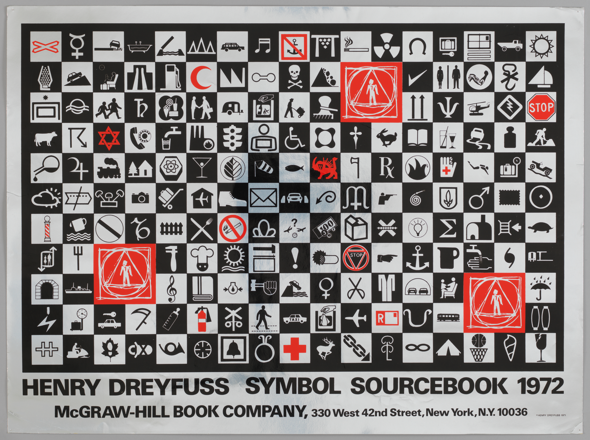 Poster, Henry Dreyfuss Symbol Sourcebook 1972, 1971; Lithograph; 45.7 x 61.3 (18 x 24 1/8); Henry Dreyfuss Archive, Cooper Hewitt, Smithsonian Design Museum.