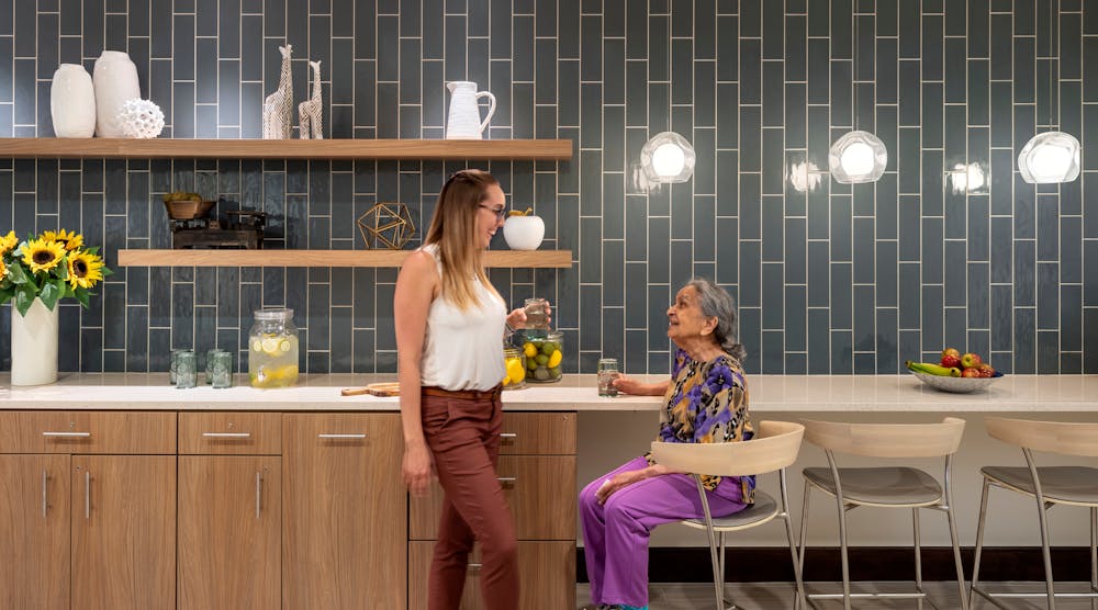 Ingleside at Rock Creek in Washington D.C. offers bright amenities with a residential feel that can support intimate conversations and/or separate togetherness amongst staff and residents.