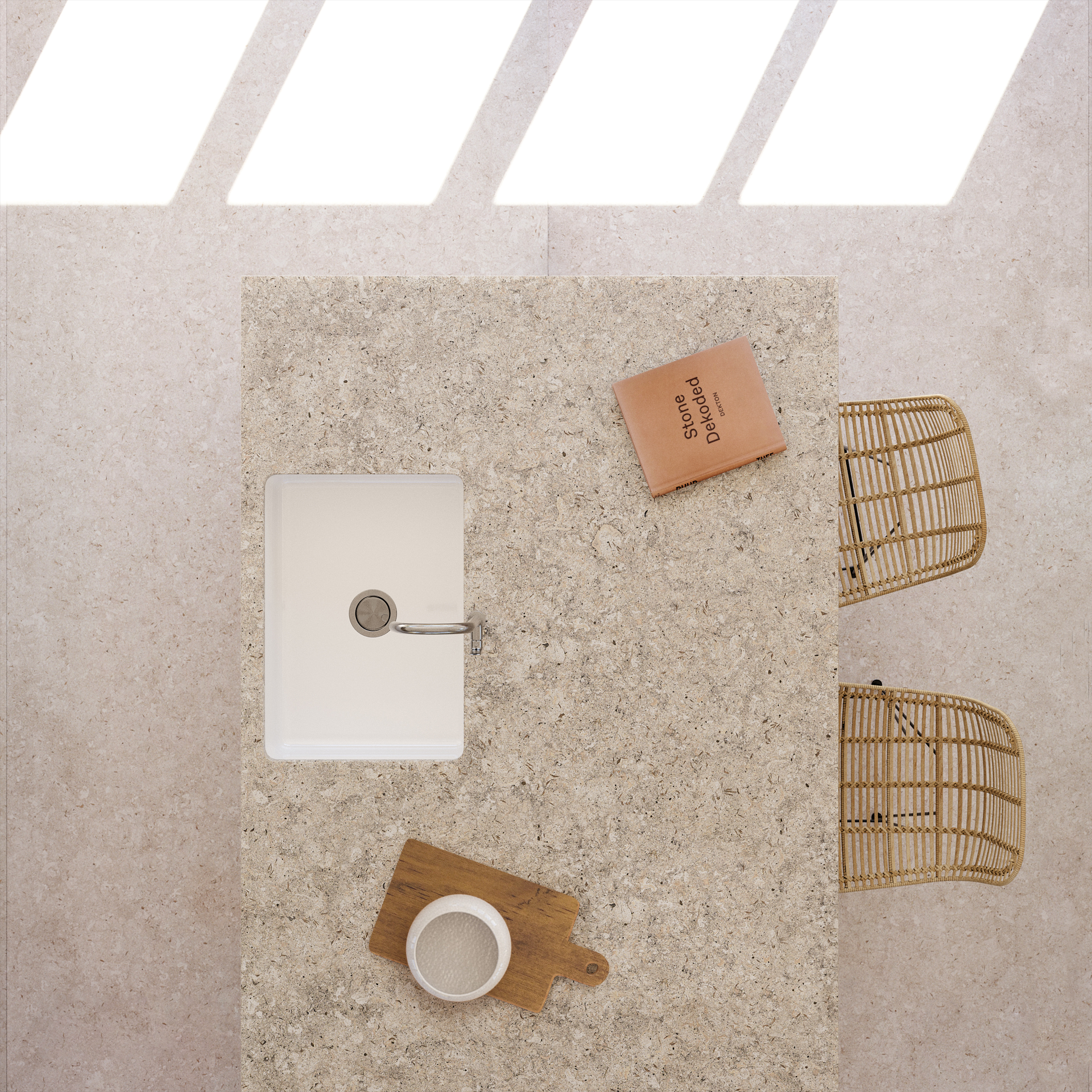 Vicenza is comprised of four warm neutrals.