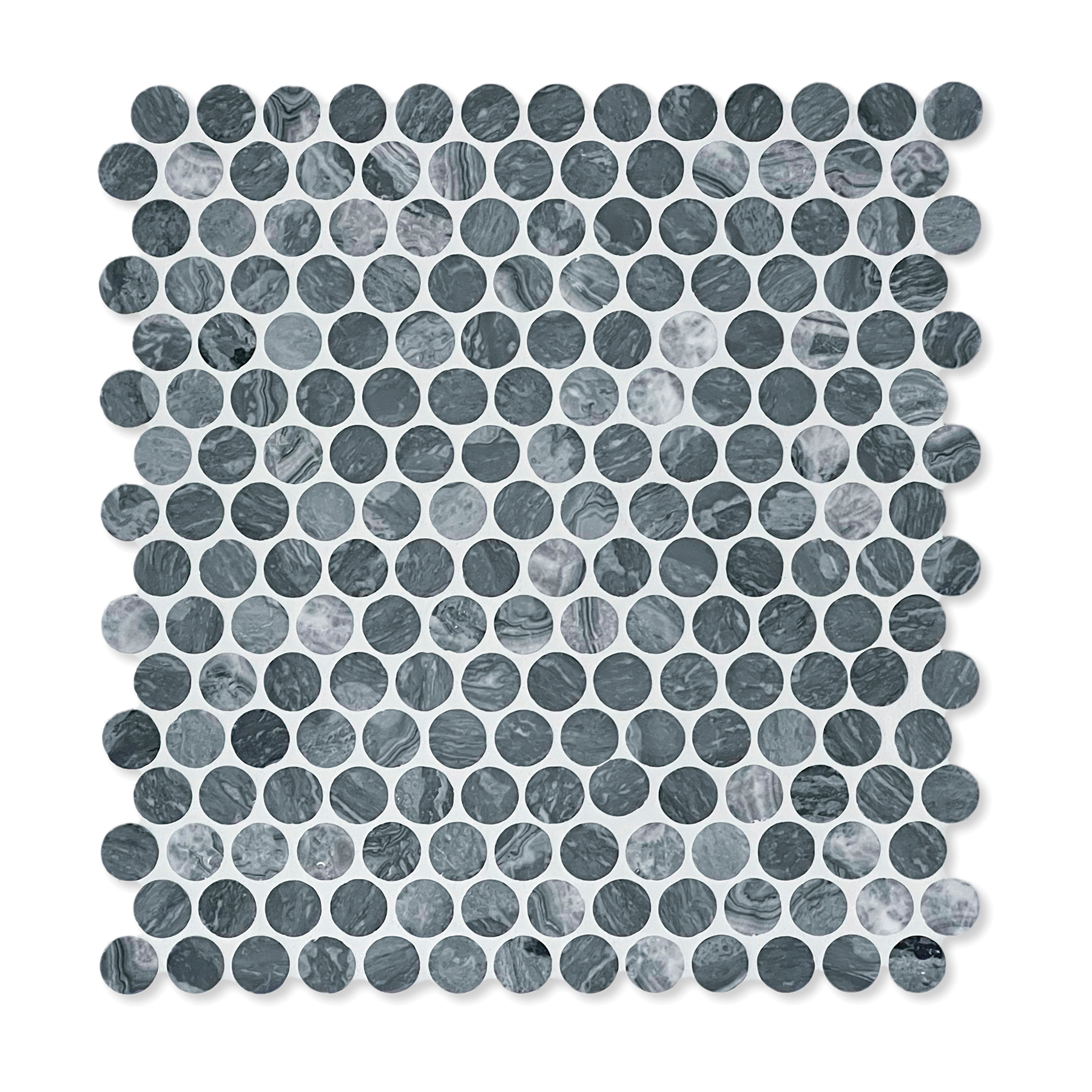 Island Stone Stone Mosaics Penny Rounds Nebula Top Grouted Sm1nebu H Hr