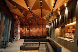 The tennis theme carries through in the food service venues, named after several of the classic events such as the New York Open and Wimbledon, the rooftop restaurant. The tennis theme carries through in the food service venues, named after several of the classic events such as the New York Open and Wimbledon, the rooftop restaurant.