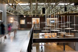 Inside the 67,000-sq.-ft. LEED Gold Full Goods warehouse at Lake|Flato's Pearl Brewery Redevelopment. Inside the 67,000-sq.-ft. LEED Gold Full Goods warehouse at Lake|Flato's Pearl Brewery Redevelopment.