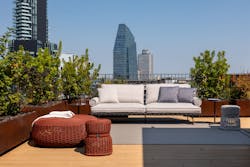 The Leplì collection of poufs for outdoor spaces designed by Kensaku Oshiro was born out of its successful counterpart for indoors. The Leplì collection of poufs for outdoor spaces designed by Kensaku Oshiro was born out of its successful counterpart for indoors.