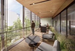 Rendering of the 'Air Porch' concept for PG&E Block Redevelopment in San Francisco, Calif. Rendering of the 'Air Porch' concept for PG&E Block Redevelopment in San Francisco, Calif.