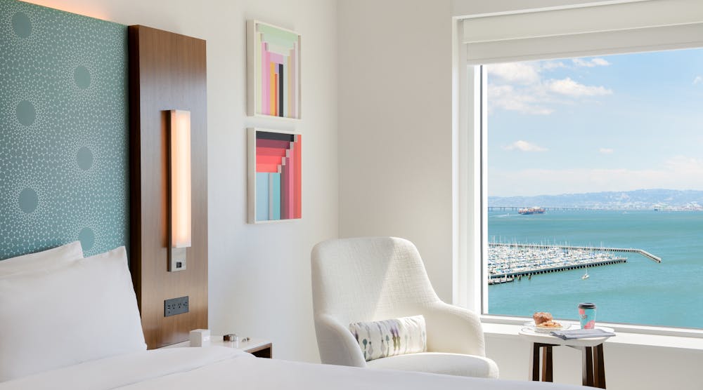 Large picture windows showcase epic views of the Bay and ballpark.