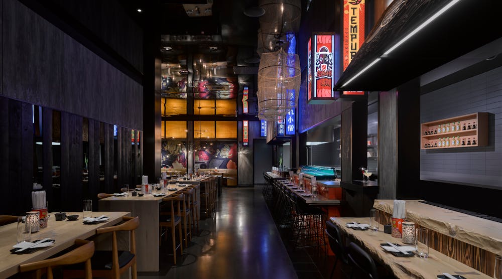 Okatshe, also in Atlantic City, transports diners to the streets of Japan with the intimate feel of a cozy, dimly lit alley.