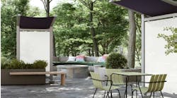 Outdoor meeting spaces are becoming more popular because of the many benefits they provide for occupants.