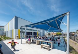 The MPR is contiguous to shaded outdoor dining areas that provided a safe and comfortable dining environment during the pandemic. The MPR is contiguous to shaded outdoor dining areas that provided a safe and comfortable dining environment during the pandemic.