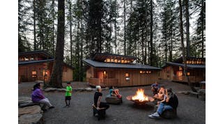 The design and layout of Sherwood is intentional, meant to be unwrapped layer by layer, starting with the camper&apos;s personal bunk, expanding to the unit&apos;s central firepit area where all 80 campers can come together, and eventually the great outdoors beyond.