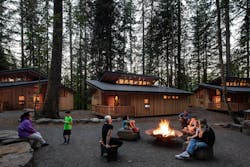 The design and layout of Sherwood is intentional, meant to be unwrapped layer by layer, starting with the camper's personal bunk, expanding to the unit's central firepit area where all 80 campers can come together, and eventually the great outdoors beyond. The design and layout of Sherwood is intentional, meant to be unwrapped layer by layer, starting with the camper's personal bunk, expanding to the unit's central firepit area where all 80 campers can come together, and eventually the great outdoors beyond.