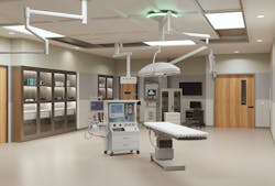 The Nada Rx floor installed in an operating room.