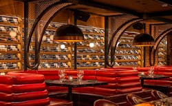 S-15 woven wire mesh used at Catch Steak restaurant. S-15 woven wire mesh used at Catch Steak restaurant.