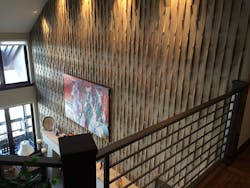 The Inceptiv Infuse wallcovering in Lugano installed in Vail, Colorado. The Inceptiv Infuse wallcovering in Lugano installed in Vail, Colorado.