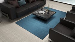 Revio Rug in blue from Divya Living&rsquo;s Limited Edition collection.