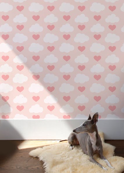 Loveclouds wallcovering by Aim&eacute;e Wilder.