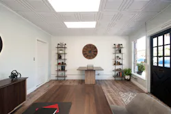 Stratford ceiling tiles adorn the ceiling of the Brix Realty office. Stratford ceiling tiles adorn the ceiling of the Brix Realty office.