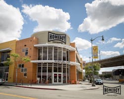 Homeboy Industries headquarters in Los Angeles. Homeboy Industries headquarters in Los Angeles.