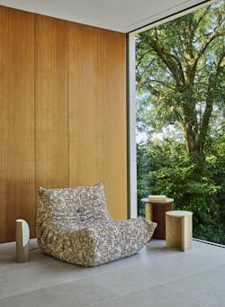 The Togo chair in Floraly pattern. The Togo chair in Floraly pattern.