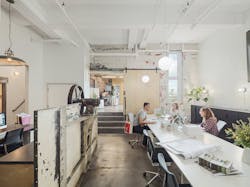 Kaminski + Pew provided a variety of workspaces and stations for Scout LTD who needed everything from breakout gathering spots like this one to more private conference areas to meet with clients. Kaminski + Pew provided a variety of workspaces and stations for Scout LTD who needed everything from breakout gathering spots like this one to more private conference areas to meet with clients.