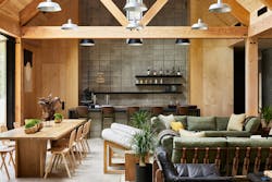 The Catskills clubhouse decor draws on eclectic and vintage vibes to showcase the area's history in a modern way. The Catskills clubhouse decor draws on eclectic and vintage vibes to showcase the area's history in a modern way.