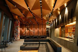 The tennis theme carries through in the food service venues, named after several of the classic events such as the New York Open and Wimbledon, the rooftop restaurant. The tennis theme carries through in the food service venues, named after several of the classic events such as the New York Open and Wimbledon, the rooftop restaurant.