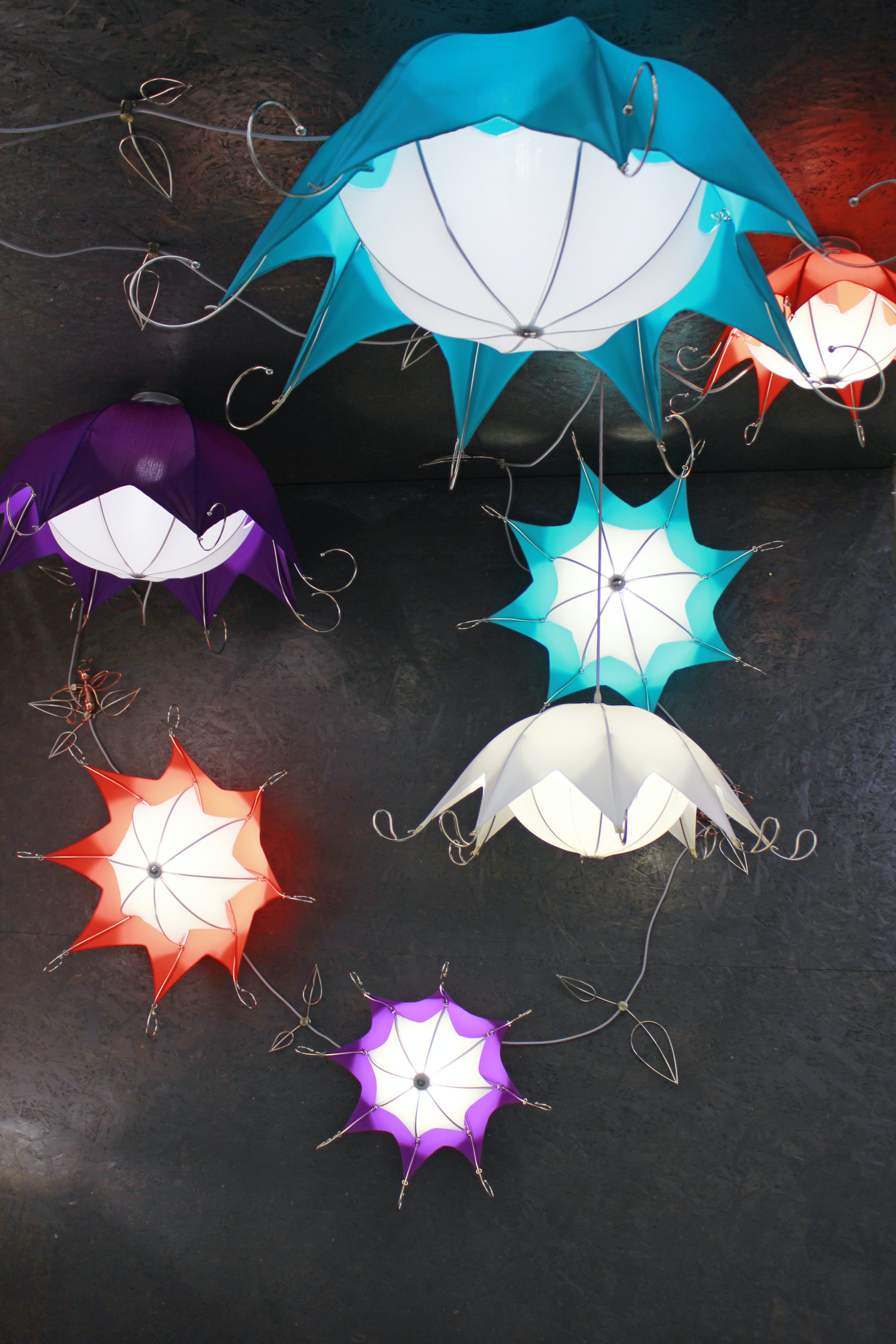 The Light Flowers were inspired by nature and can be used individually or as clusters.