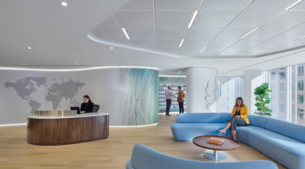 The headquarters of the U.S. Green Building Council (USGBC) in Washington, D.C., designed by Perkins&amp;Will, is the first project in the world to receive three Platinum certifications from the Green Building Certification Inc. (GBCI): LEED ID+C, WELL, and TRUE.