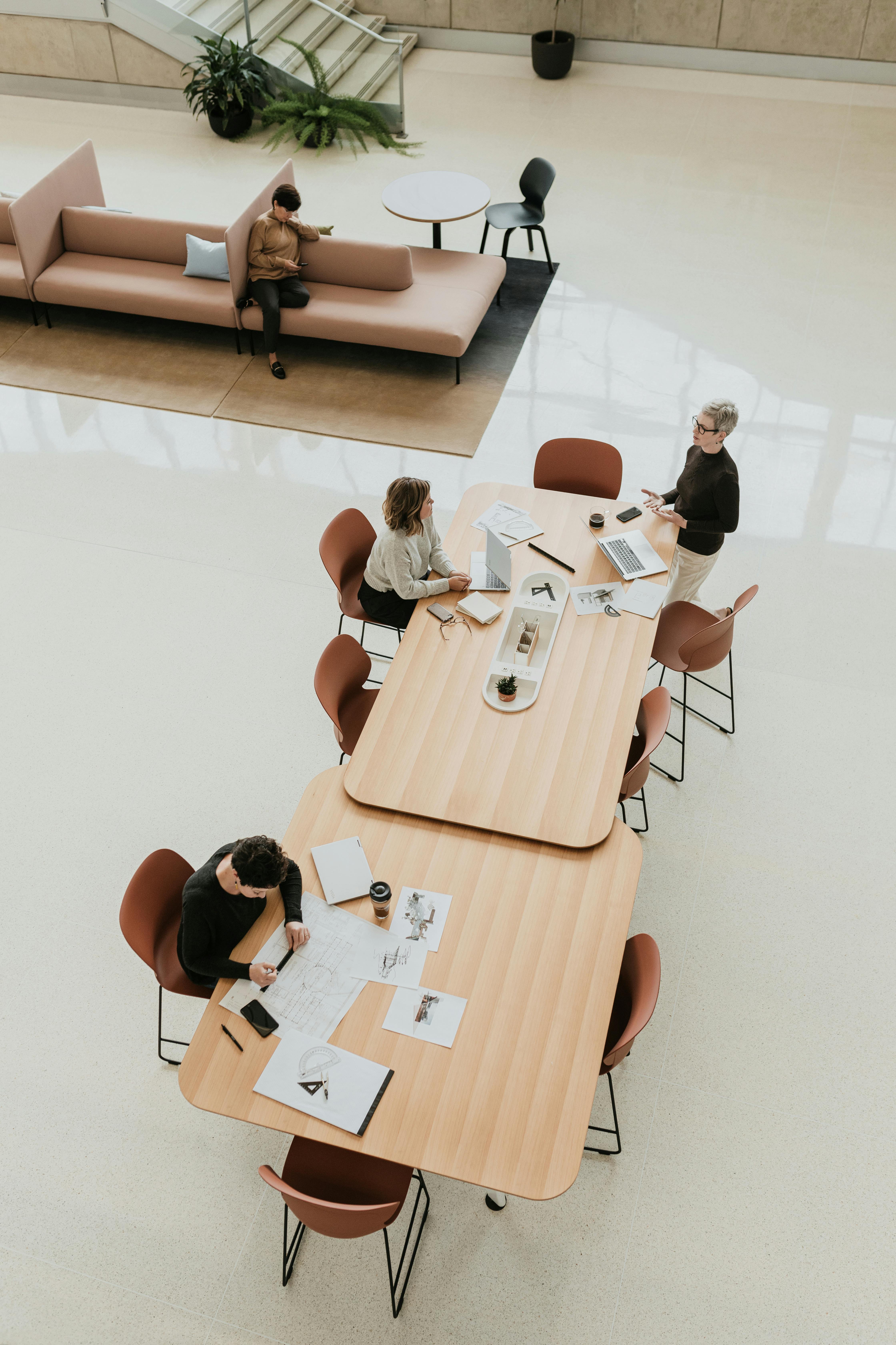 Haworth overlap Immerse conference table. Five styles available in collection.