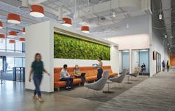 Gensler crafted a design story for the community center at the Discover Financial Services Contact Center that lifted up an often-over-looked Chicago neighborhood.