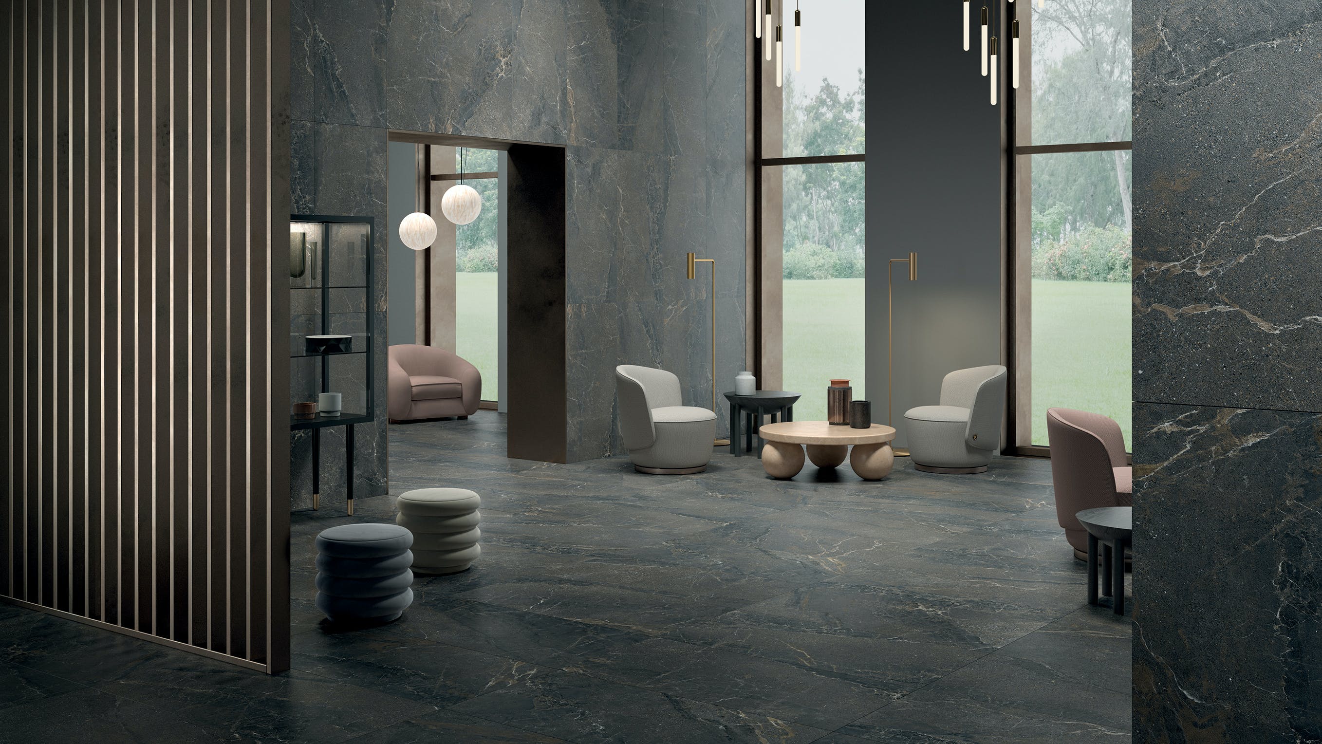 Lea Ceramiche Anthea ceramic stone in dark.