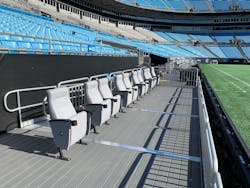 The Bank of America stadium received field-level VIP seating upgrades this off-season. The Bank of America stadium received field-level VIP seating upgrades this off-season.