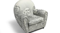 The Vanity Fair XC Imagine Edition armchair from Fornasetti and Poltrona Frau