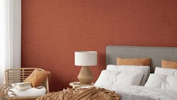 Kirei's new Cayenne PET color panels in a hotel room. Kirei's new Cayenne PET color panels in a hotel room.